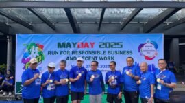 Peringati May Day : Sinergritas Wakil Mentri ketenagakerjaan RI & Pimpinan PT.Panasonic GOBEL beserta Jajaran.