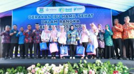 Wakil Bupati (Wabup) Intan Nurul Hikmah mencanangkan Gerakan Ibu Hamil dalam rangka Gerebek Posyandu Kabupaten Tangerang Tahun 2025 yang dipusatkan di Desa Jambe, Kecamatan Jambe, (foto:istimewa)