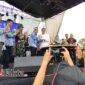 Bupati Tangerang Moch. Maesyal Rasyid menghadiri puncak peringatan HUT ke-18 Kecamatan Mekar Baru,(foto:ifakta.co/Alex)