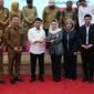 Wakil Gubernur Banten A Dimyati Natakusumah menerima Kunjungan Kerja Badan Urusan Rumah Tangga (BURT) DPR RI di Pendopo Gubernur Banten, KP3B Curug, Kota Serang,(foto:istimewa)
