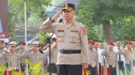Wakapolresta Tangerang AKBP Christian Aer, pimpin upacara Hari kebangkitan Nasional (foto:ifakta/Alex)