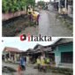 Sejumlah pengurus dan pengawas DBMSDA sedang melakukan aksi bersih bersih di lingkungan desa Kandawati (foto:ifakta.cp/Alex)