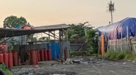 Tempat penampungan gas LPG (foto:ifakta.co/Lx)