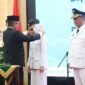 Gubernur Banten Andra Soni melantik Ratu Rachmatuzakiyah dan Muhammad Najib Hamas sebagai Bupati dan Wakil Bupati Serang Masa Jabatan Tahun 2025-2030.(foto: istimewa)