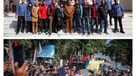 Gubernur Banten Andra Soni janji akan tindaklanjuti aspirasi komunitas ojek online (ojol) sesuai kewenangannya sebagai Gubernur Banten, (foto:istimewa)