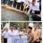 Gubernur Banten Andra Soni membuka Program Banten Makmur Melalui Sektor Kelautan dan Perikanan di UPTD Produksi dan Pengembangan Perikanan Budidaya Dinas Kelautan dan Perikanan (DKP) Provinsi Banten di Desa Curugbarang, Kecamatan Cipeucang, Kabupaten Pandeglang, (foto:istimewa)