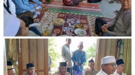 Ketua MUI gunung Kaler Kapolsek kresek, camat, kepala desa dan tokoh masyarakat hadir dalam memberikan ucapan duka dan takziah bersama (foto:istimewa)