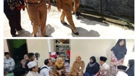 Kurnia S.S.T.P M.Si nampak dampingi wakil bupati Tangerang intan Nurul hikmah takziah ke diaman Almarhum H.Rusdi Mantan camat tahun 2008 (foto:ifakta.co/Alex)