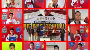 Siswa SDN 6 Muara Enim sukses borong 10 emas dan 3 perak dalam Kejuaraan Taekwondo Kapolda Bengkulu Cup 2025 (Foto: itsimewa)