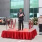 Kapolresta Tangerang membacakan amanat dari Kepala Badan Pembinaan Ideologi Pancasila (BPIP) Republik Indonesia yang menekankan pentingnya mengaktualisasikan nilai-nilai Pancasila dalam kehidupan bermasyarakat, berbangsa, dan bernegara.(foto:istimewa)