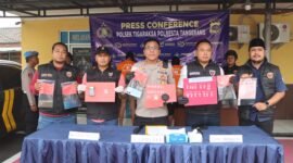 Polsek Tigaraksa berhasil menyita total 38 paket sabu siap edar dengan berat bruto kurang lebih 15 gram.(foto:istimewa)