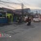 Pantauan ifakta.co jalan Teluknaga Salembaran Kosambi terlihat rusak berat butuh perbaikan untuk kenyamanan masyarakat Tangerang (foto:ifakta/Lx)