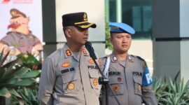 Wakapolresta Tangerang pimpin apel pagi, tekankan personel jadi teladan bagi masyarakat (foto:ifakta/Lx)