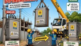 Gardu PLN milik UP3 Cikupa dipindahkan (Foto: ilustrasi ifakta/Lex)